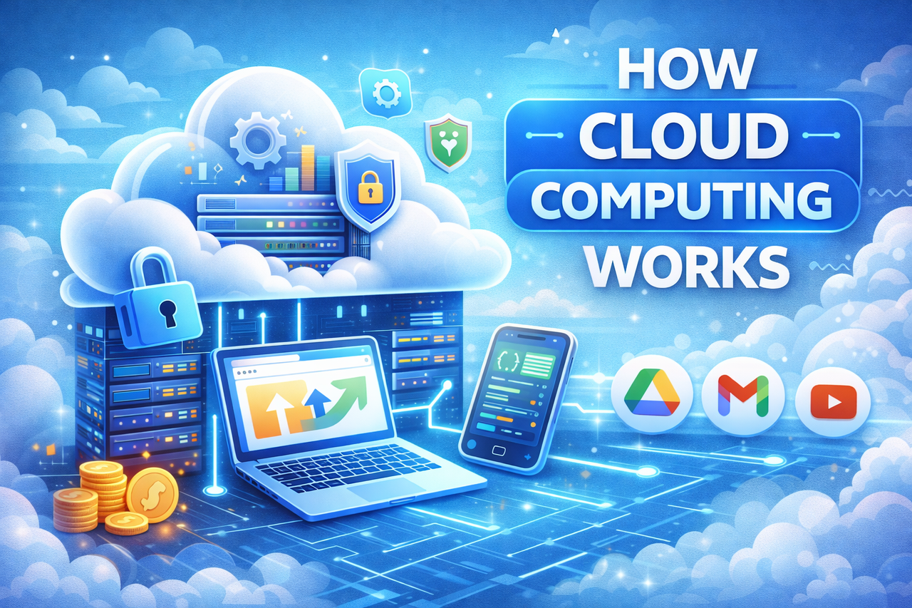 How Cloud Computing Works (Beginner-Friendly Guide)