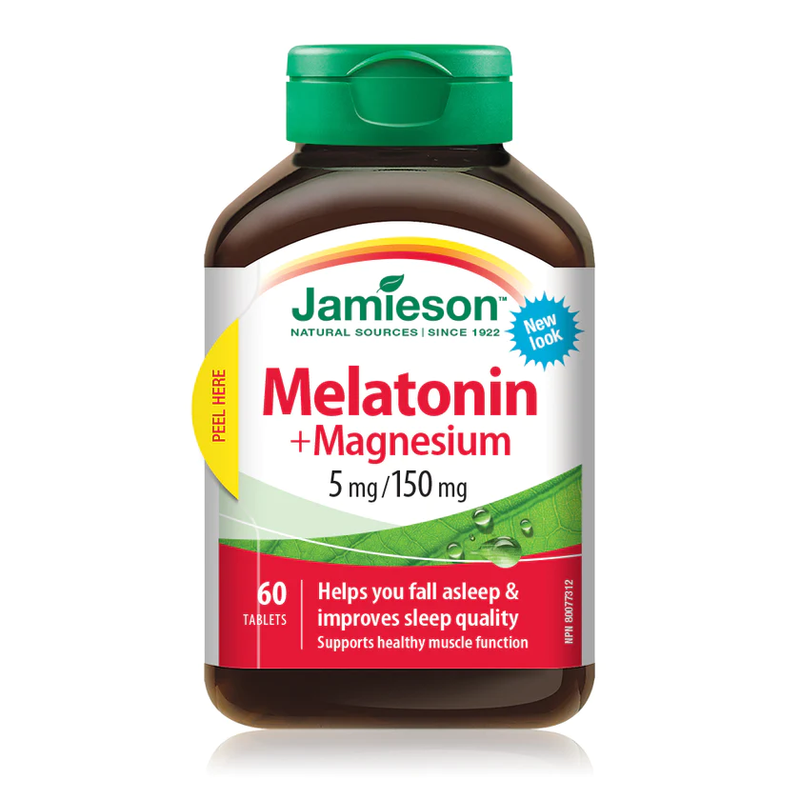 Jamieson Melatonin With Magnesium 5/150Mg Tabs 60`S