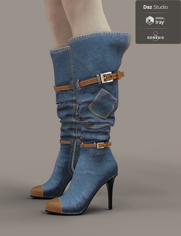 jiwoo denim boots for genesis 8 females 00 main daz3d