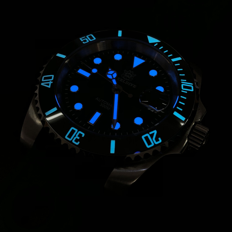 Steeldive SD1953 Black Sub 300M Automatic Diver Watch photo 15