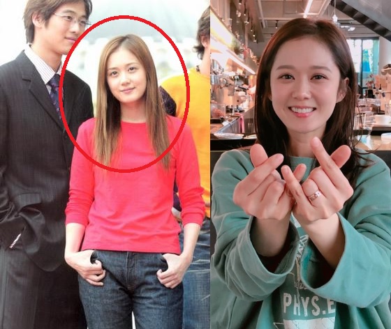 Jang Nara tahun 2002 (kiri), Jang Nara tahun 2019 (kanan)