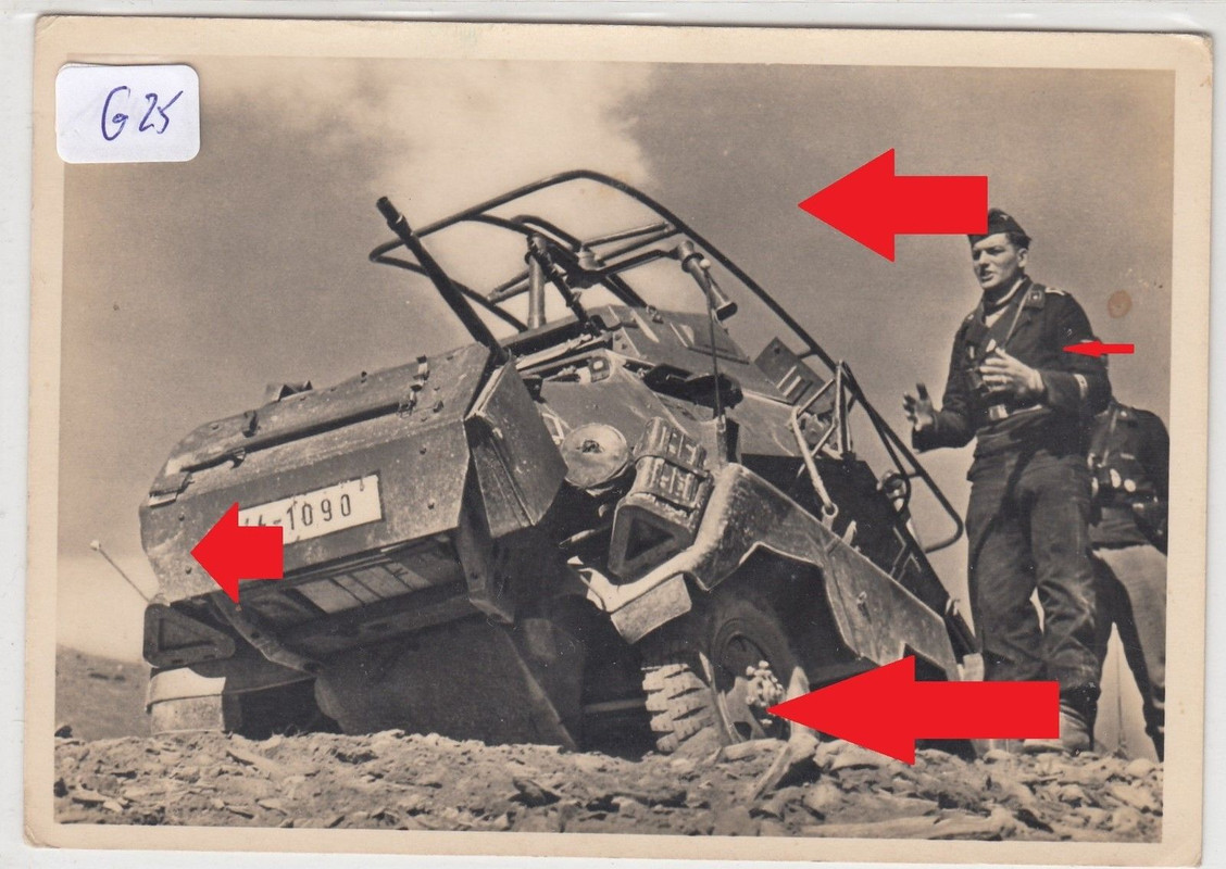 Panzerspähwagen nach dem Einsatz