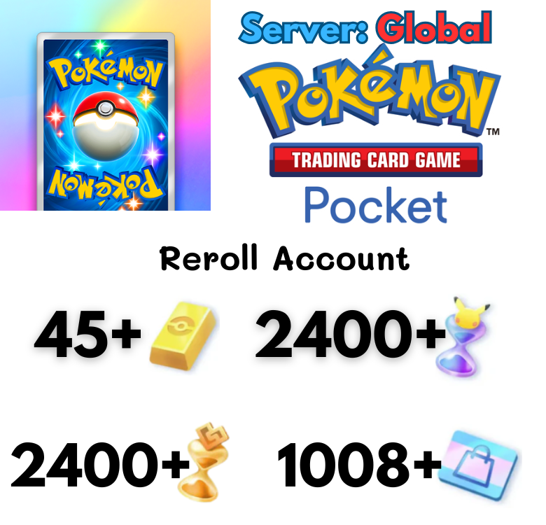 [Global] Pokémon Trading Card Game Pocket Reroll account Loại 2