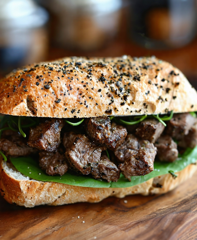 Panino con bocconcini di cinghiale al tartufo