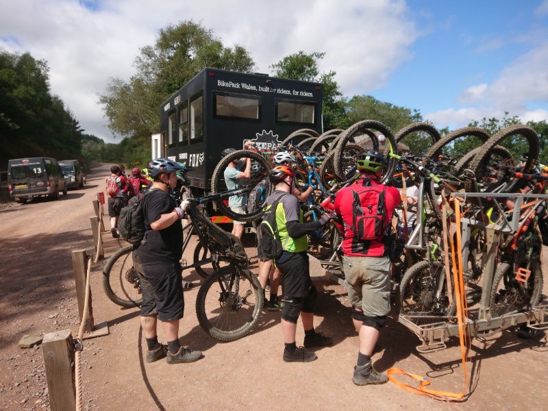 Monster BIkePark Wales bus