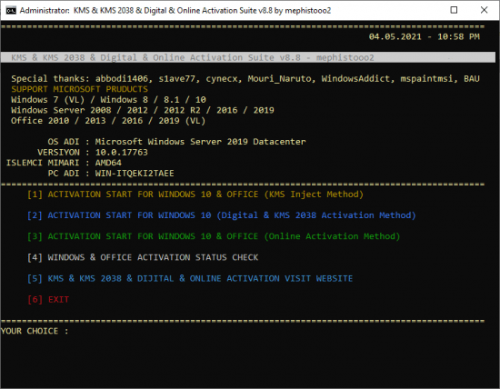 KMS/2038 & Digital & Online Activation Suite 9.0