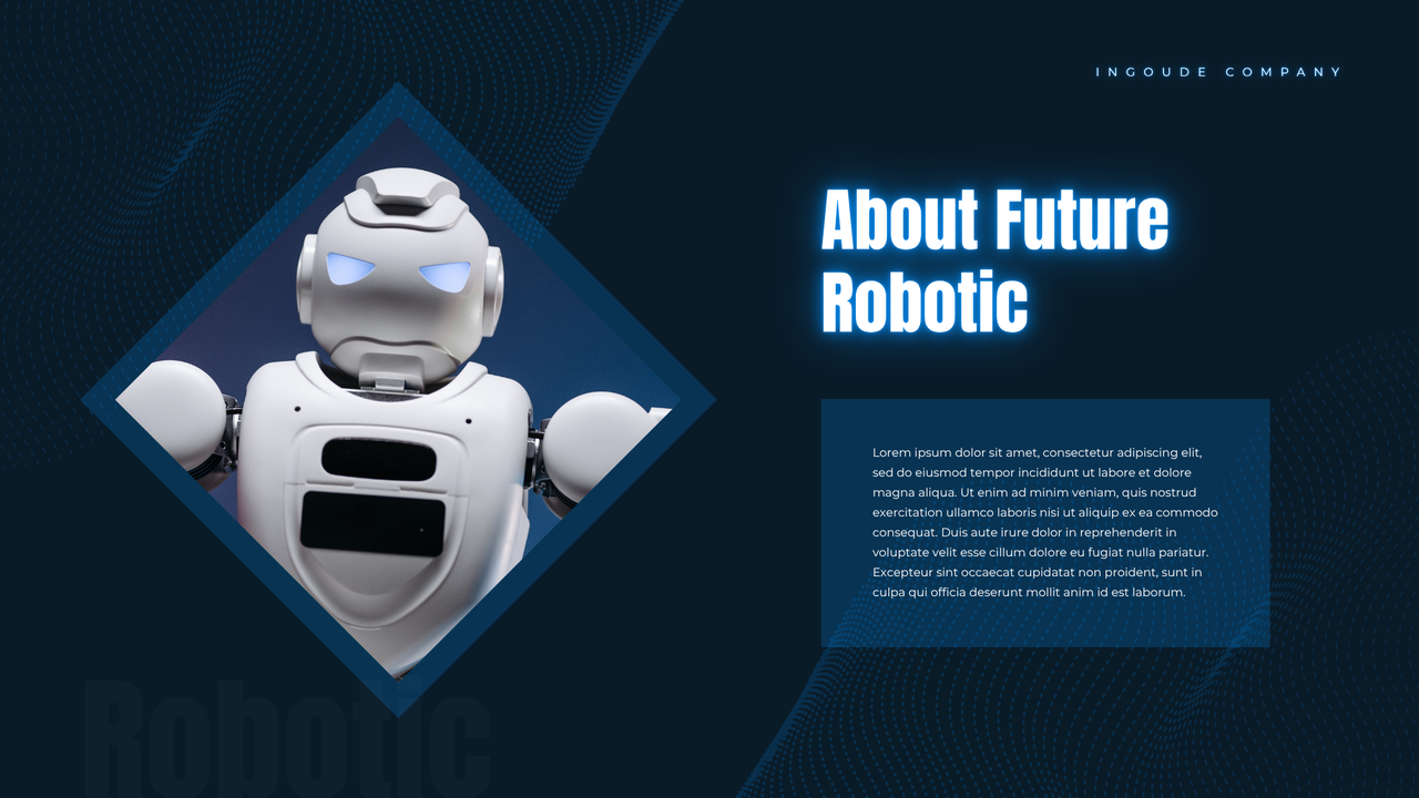 Blue Dynamic Futuristic Robotic Presentation