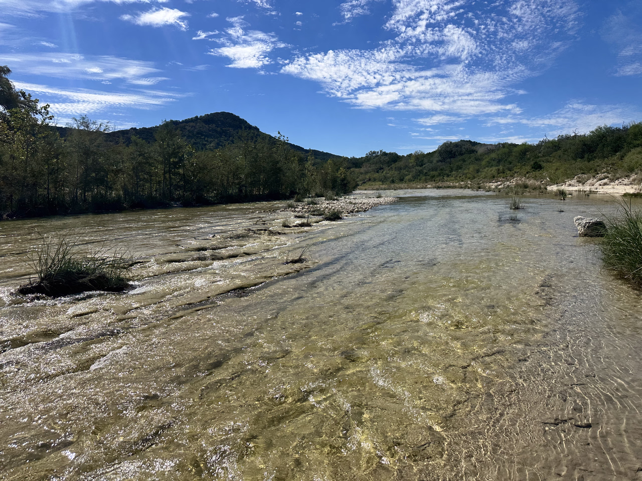 River cutting through the dry lands