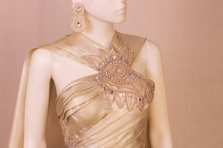 Dress with Luneville embroidery for candidate Estela zambrano, representante de miss venezuela 2024