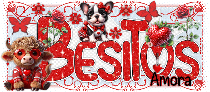 Besos Cute Cow amora