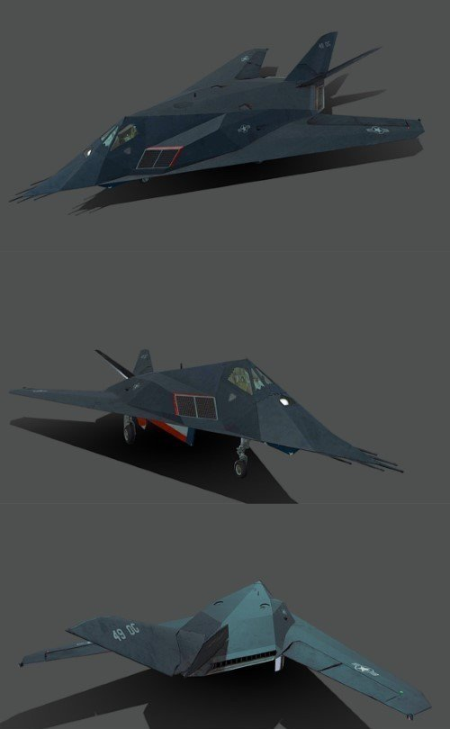 Lockheed F-117 Nighthawk 3D Model