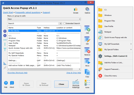 Quick Access Popup 11.0.0 Multilingual