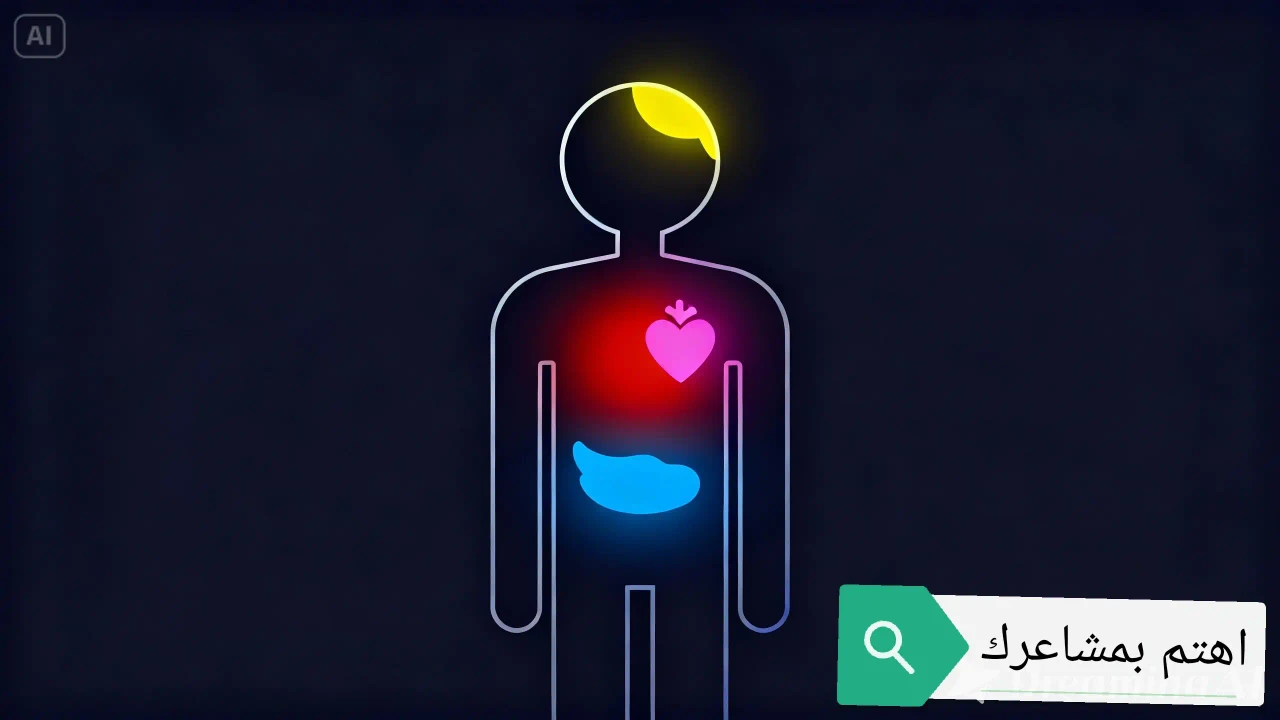 أماكن المشاعر في الجسم البشري