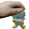 Chao being petted
