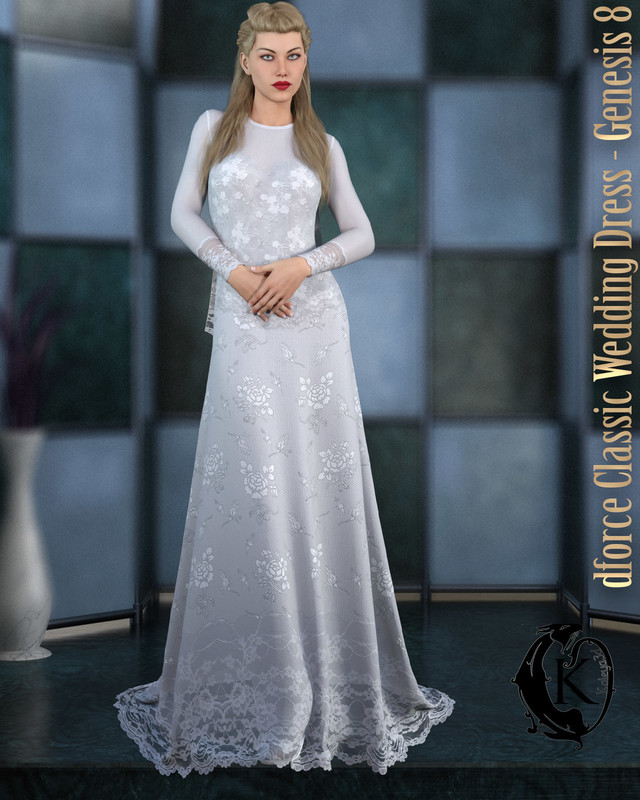 dforce – Classic Wedding Dress – Genesis 8