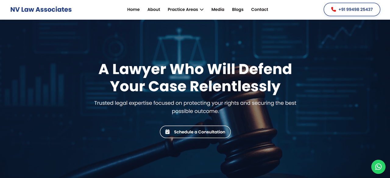 NV Law Associates – Legal services site