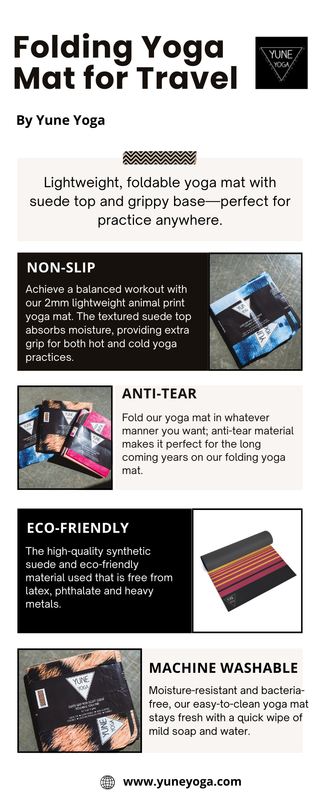 Folding Yoga Mat for Travel