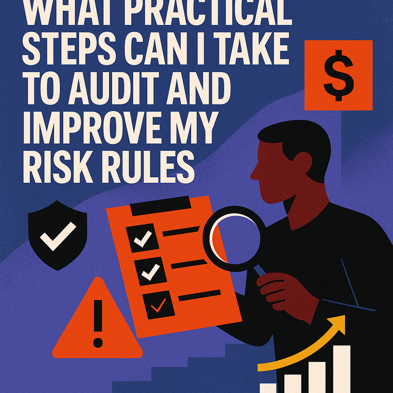 What practical steps can I take to audit and improve my risk rules