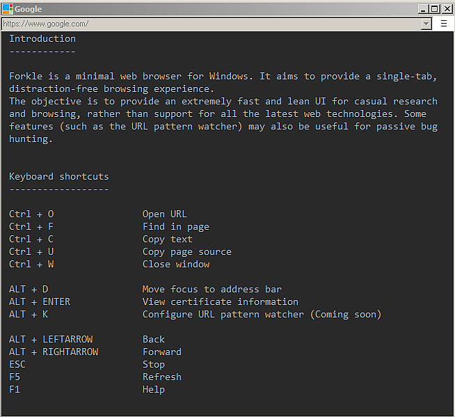 Forkle Tiny Secure Web Browser Ss The Portable Freeware Collection Forums