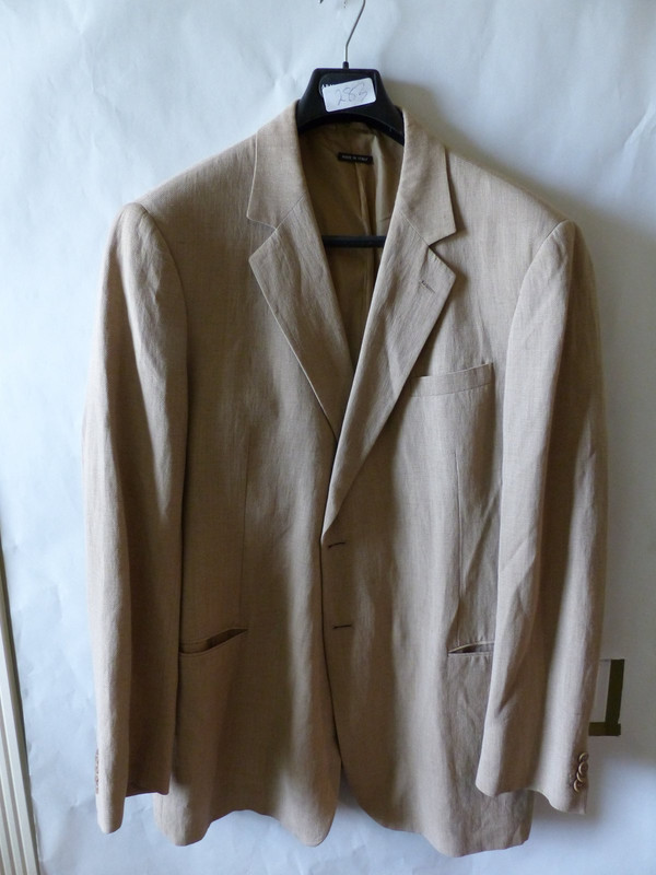 GIORGIO ARMANI MENS TAN SUIT JACKET 02 725425 US MENS 50 ITALIAN 60