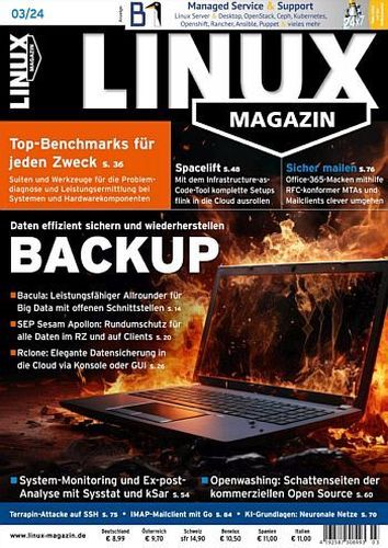 Cover: Linux Magazin No 03 Maerz 2024