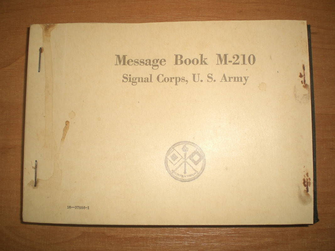 130 - Bloc de mensajes del Signal Corps ( 1942 )