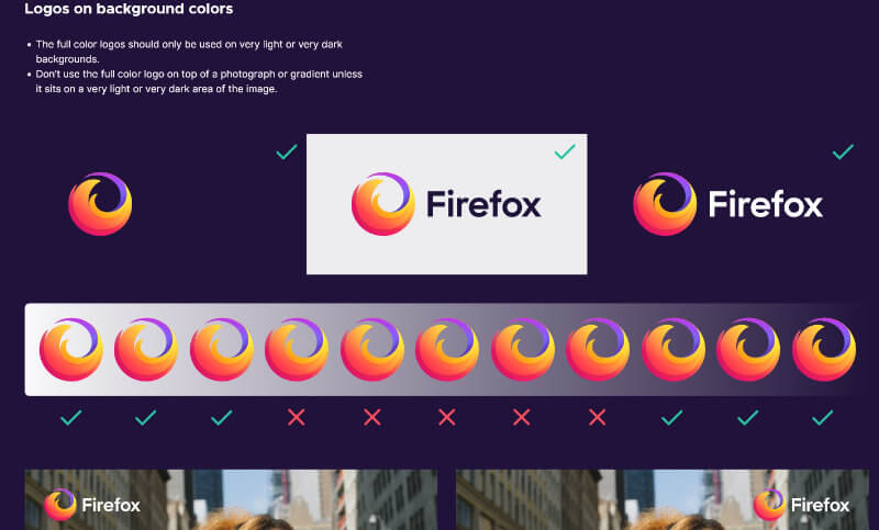 les logos de Firefox