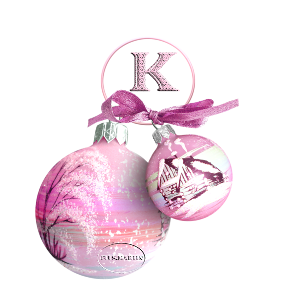 Bolas navidad rosas K