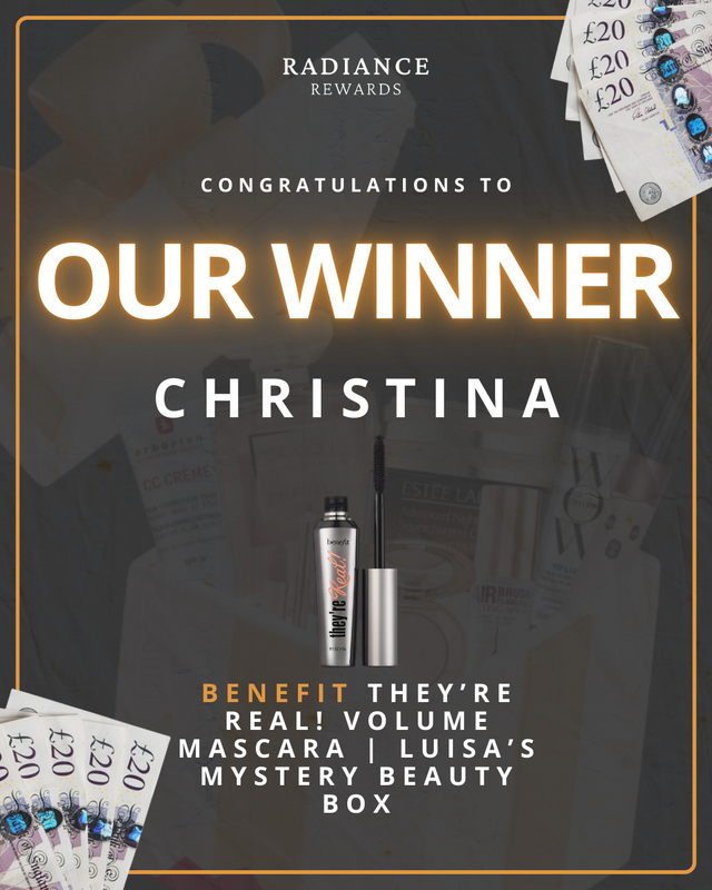 Christina Wins Benefit They’re Real! Volume Mascara in the Luisa Zissman Mystery Beauty Box Competition 🎉