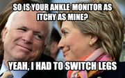 McCain Hillary ankle