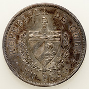 1 peso Cuba. 1933 (peso estrella). PAS5954