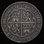 8 reales Carlos III Madrid 1762. PAS6939