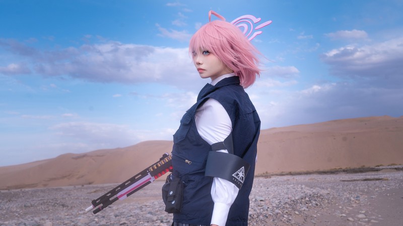 艾西Aiwest 星野Cosplay写真图集 碧蓝档案角色高清美图 49P (290.6M)插图1