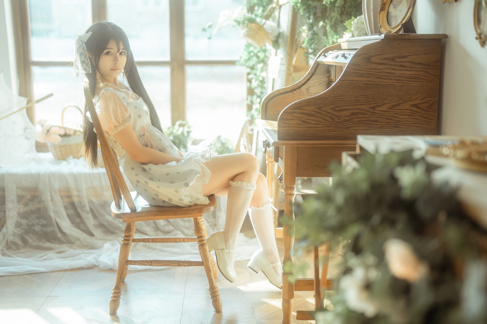 rua阮阮 花房 小裙子 写真图集｜甜系少女私房摄影（54P｜661MB）插图3