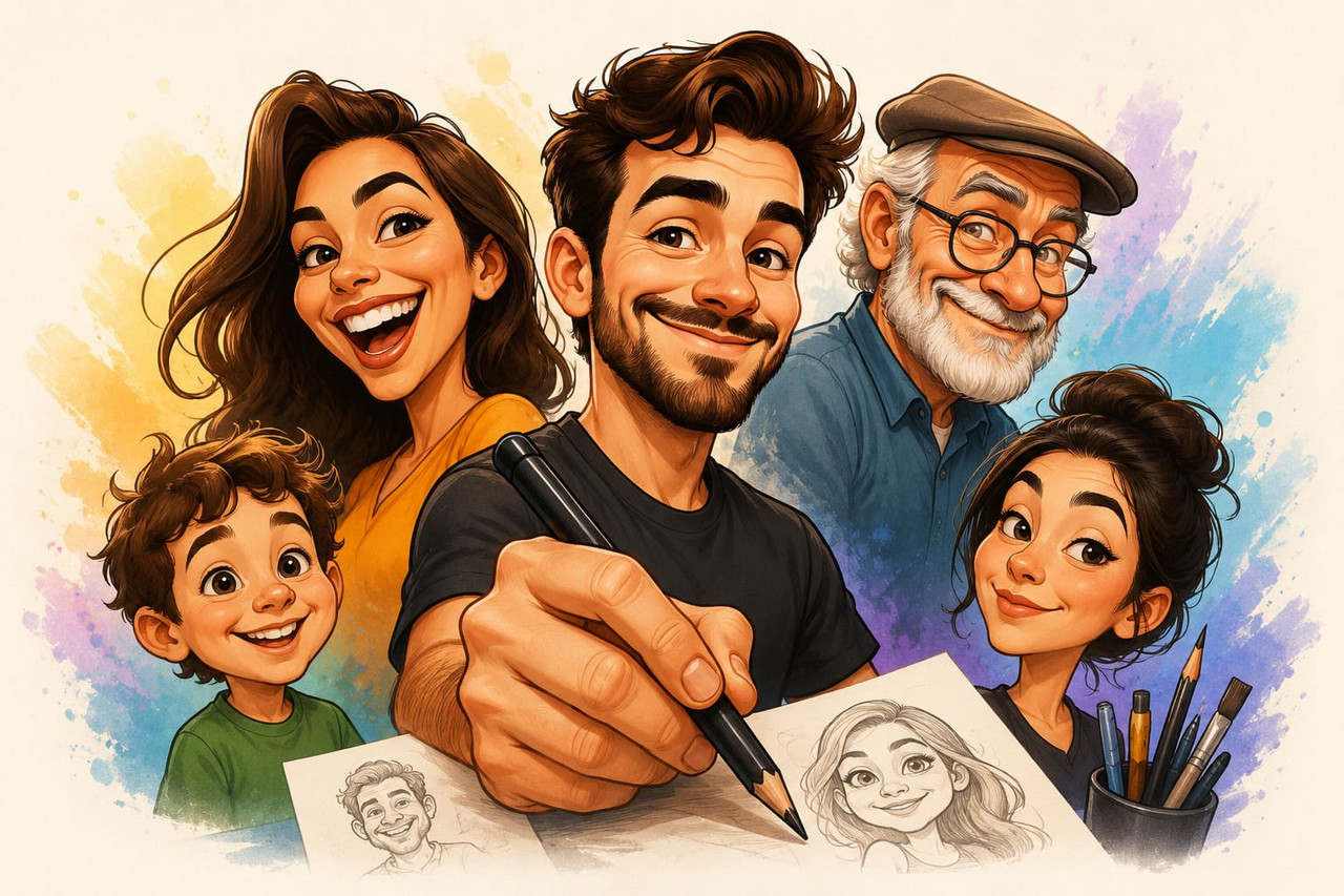 Example caricature portrait