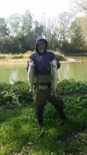 Karl with Grand River Rainbow Trout Karl with Grand River Rainbow Trout