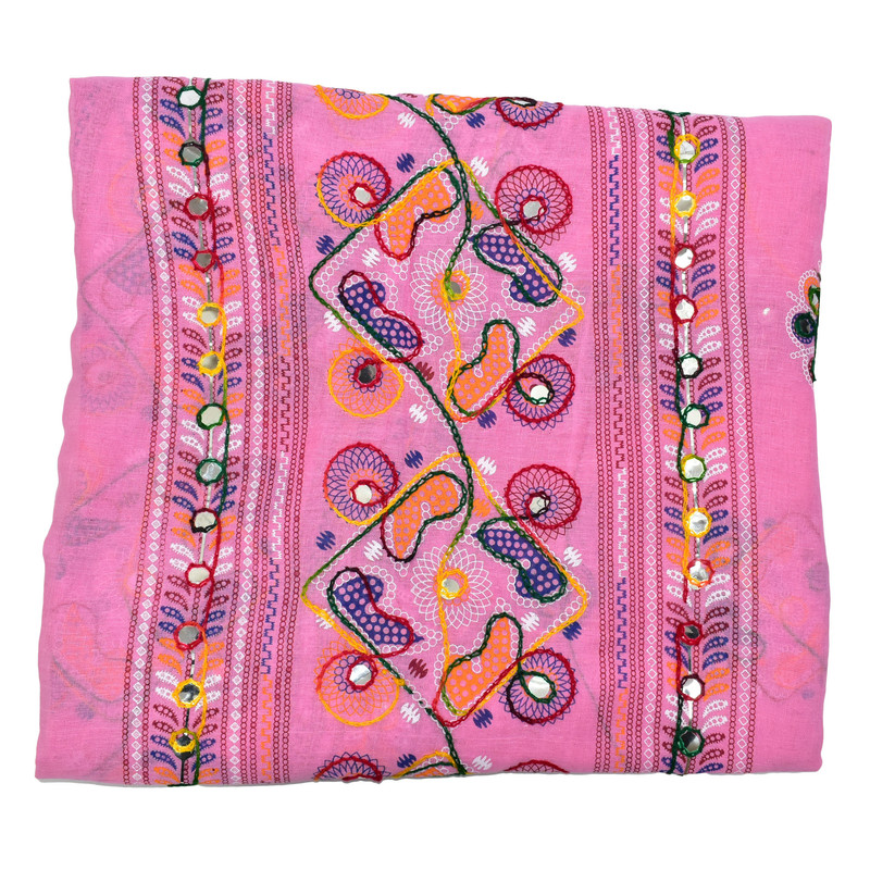 thumbnail 57  - Women&#039;s Cotton Dupatta Wrap Stole Mirror Work Embroidery Ethinic Scarves Chunni