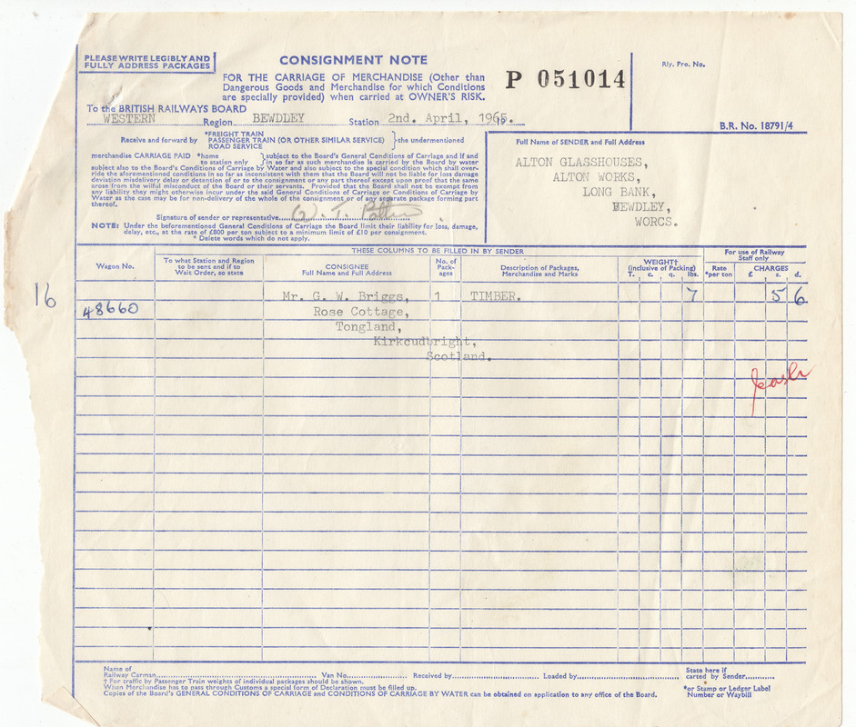 Bewdley Consignment Notes (40)