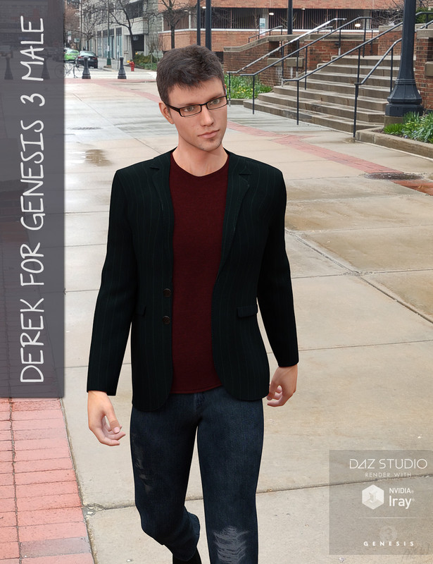 Derek for Genesis 3 Male Derek for Genesis 3 Male