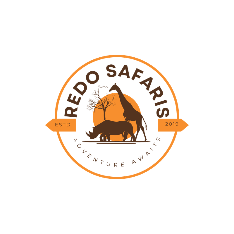 orange brown minimalist safari zoo logo design