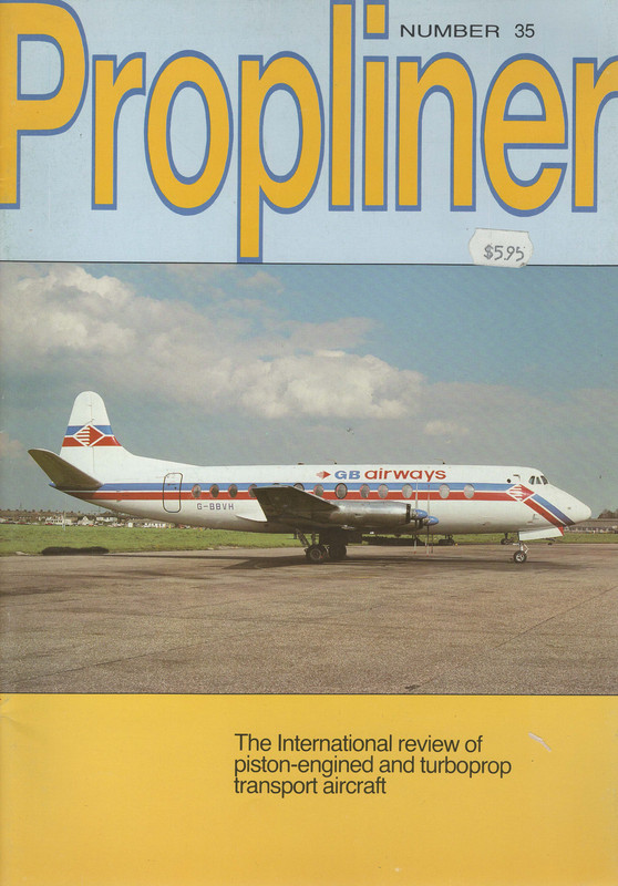 Propliner Aviation Magazine, no.35 (Summer 1988)