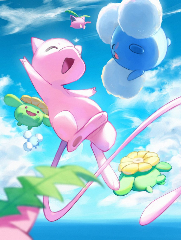 mew-hoppip-jumpluff-and-skiploom-pokemon