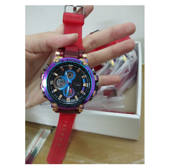 Ready Stock Gshock Mtg B1000vl Rainbow Thunder Digital Watch Lazada