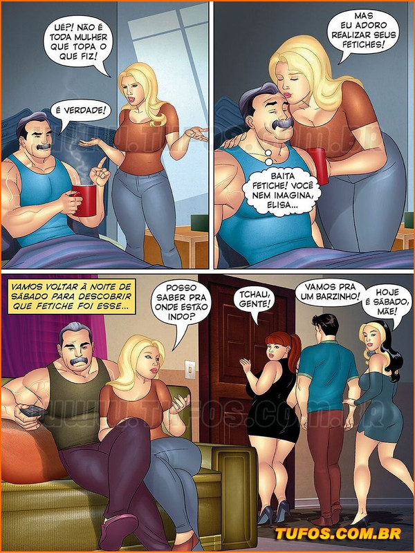 Trepando com mãe e filha