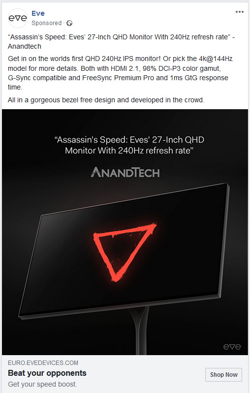 Eve announces Spectrum, the world's first 1440p 240 Hz IPS gaming monitor -   News