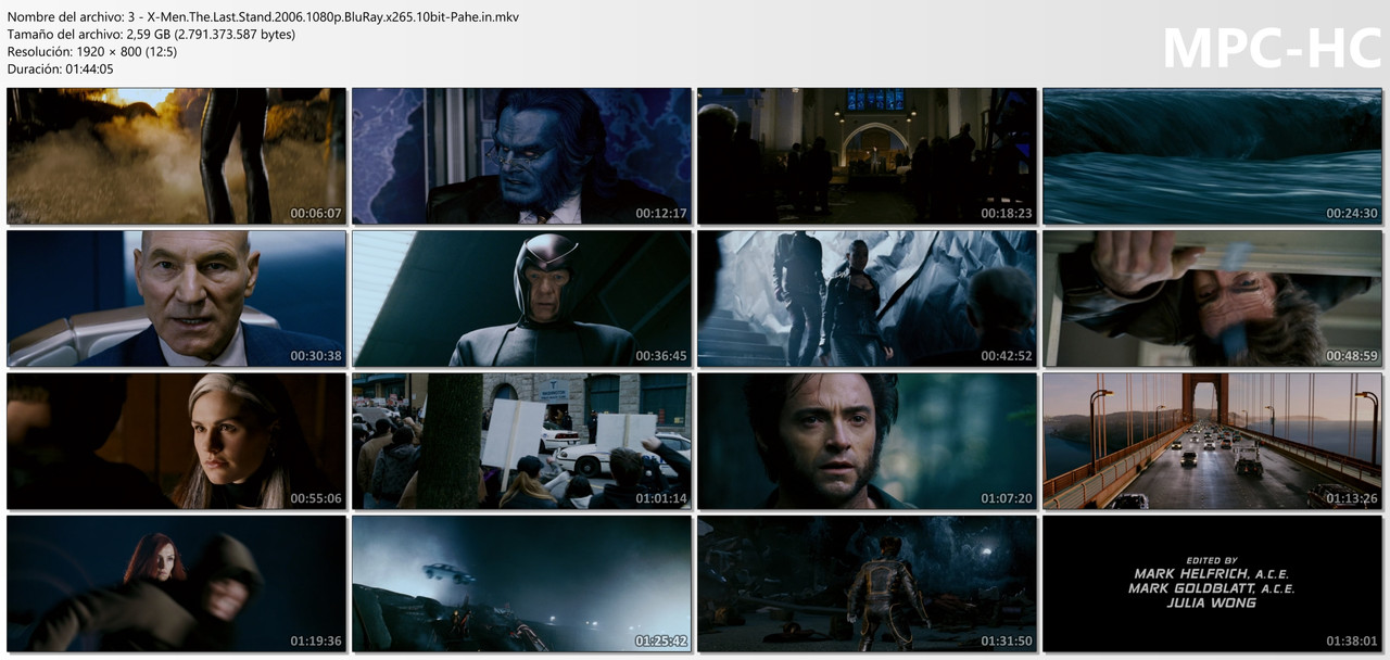 1080p 03 Original 3 X Men The Last Stand 2006 1080p Blu Ray x265 10bit Pahe in mkv thumbs
