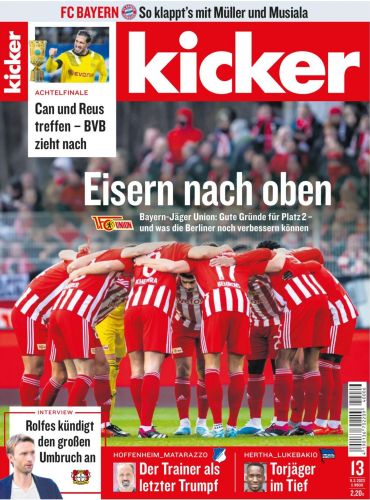 Cover: Kicker Sportmagazin No 13 vom 09  Februar 2023