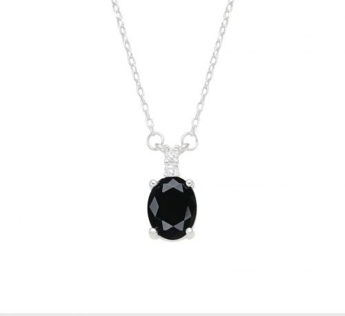 Cadena Zirconia negra #00149