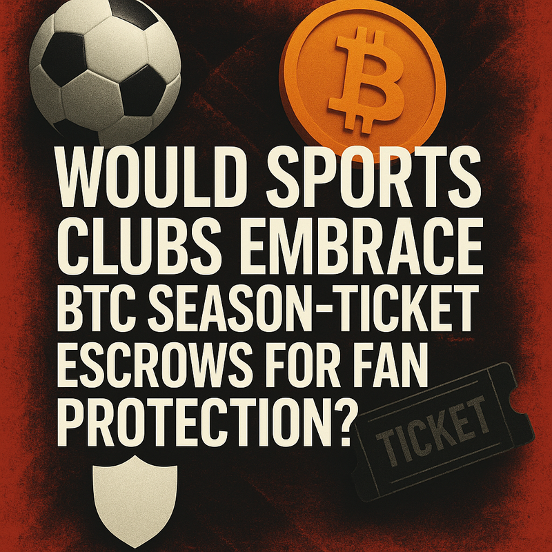 Would sports clubs embrace BTC season-ticket escrows for fan protection?