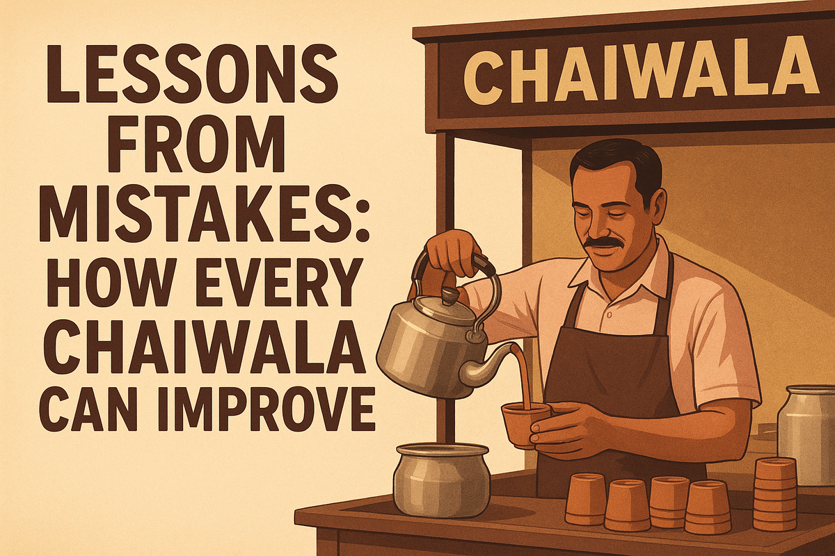Amit Soni Sanver Chaiwala serving tea